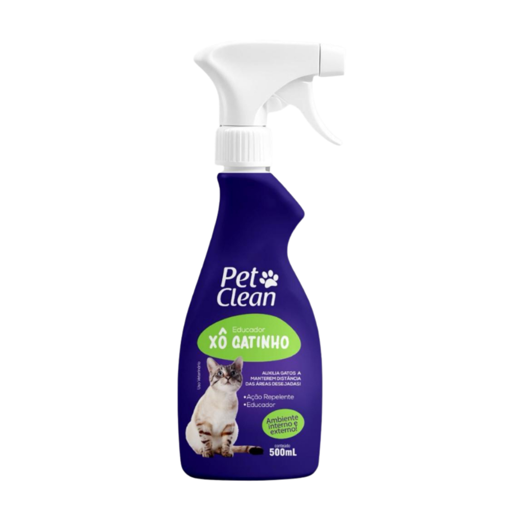 Xô Gatinho Pet Clean 500ml Educador Repelente Para Gatos Uso Interno e Externo