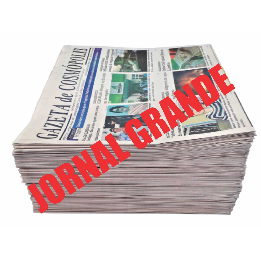 5kg/ 7,5kg/ 10kg JORNAL GRANDE 56 x 63cm, TAPETE  PET,  SEM USO, LIMPO, PAPEL, EMBRULHO, ARTESANATO