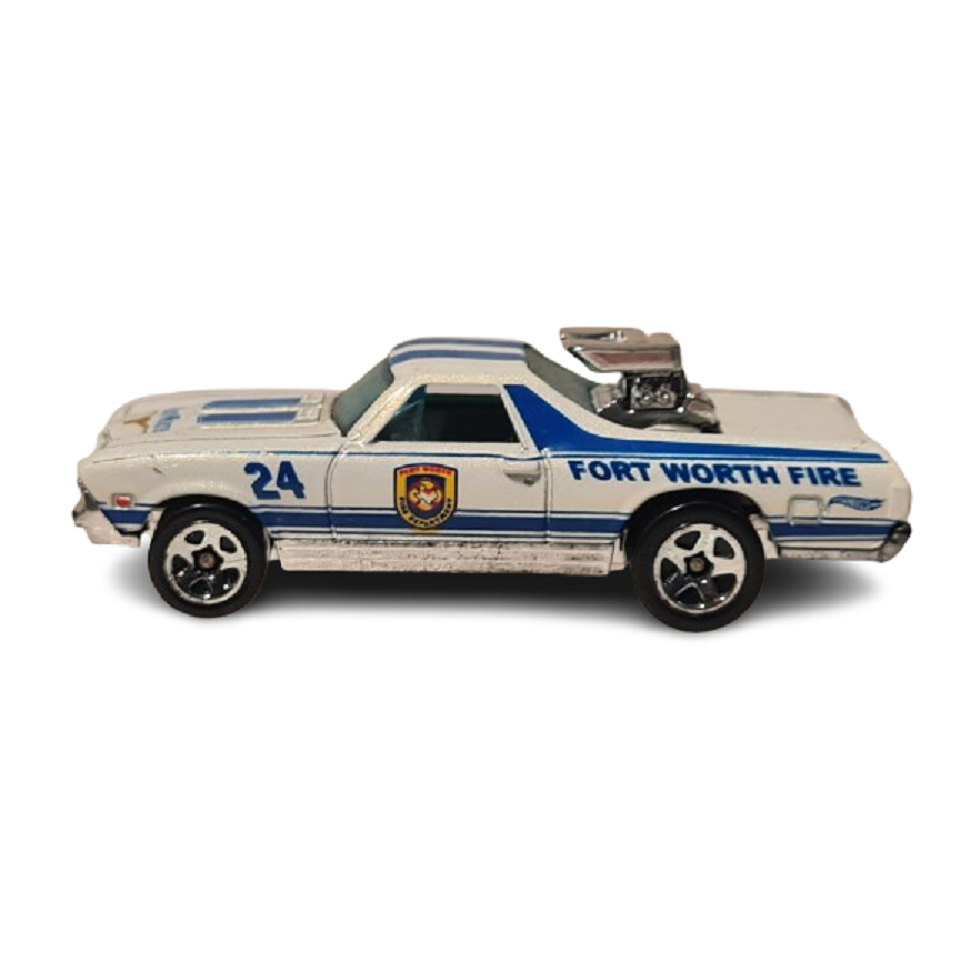 68 EL CAMINO FORT WORTH FIRE 2011 HOT WHEELS 1:64 LOOSE