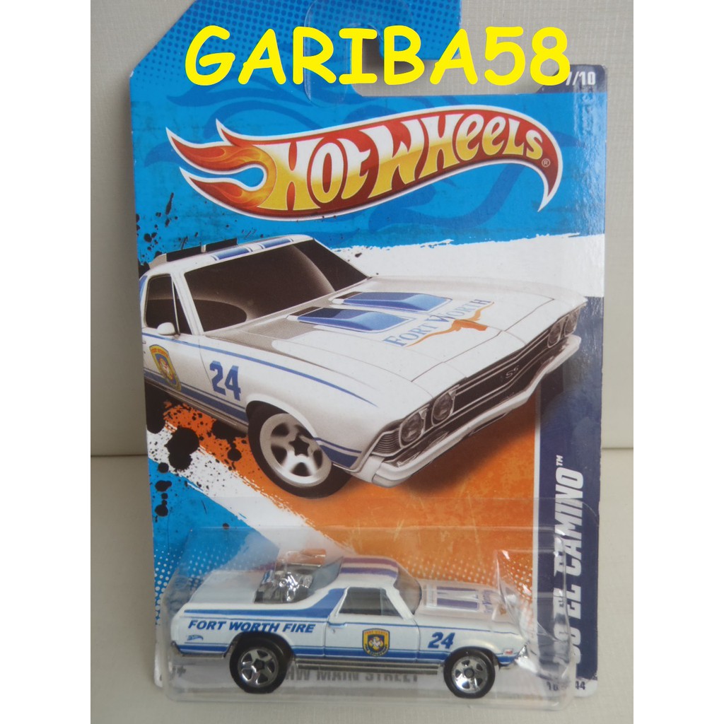 HOT WHEELS ´68 CHEVY EL CAMINO BOMBEIRO WH 2011 STREET GARIBA58
