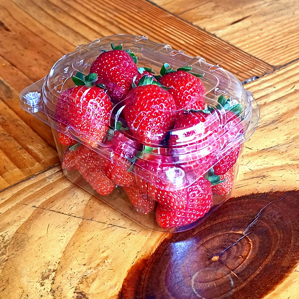 200 un Cumbuca Plástica 250ml p/ Frutas e Legumes c/ Tampa Articulada GF250 Galvanotek