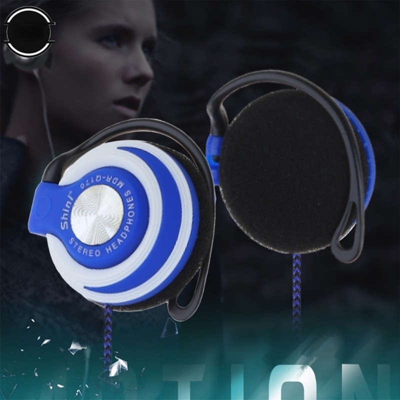Bmico 3 5mm Plug Wired Sport Gaming Clip Fone Ouvido Laptop MP3