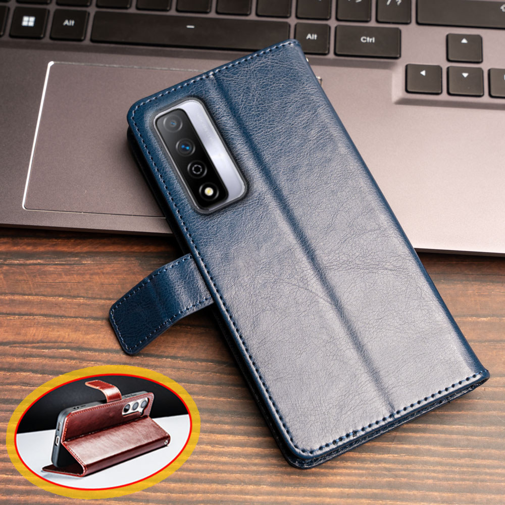 Para Huawei Honor Play 5T Pro Vintage Clássico Couro Carteira Caso Flip Notebook Capa Fechamento Magnético Kickstand Slo