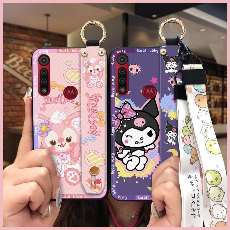 Capa De Telefone À Prova De Choque Com Anel Para MOTO G8 Play/One Macro Kickstand Cordão Traseira Protetora De Desenho A