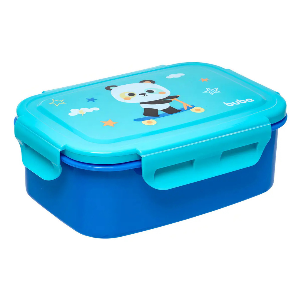 Lancheira Bento Box Inox 600ml  Zoo Panda -  Buba