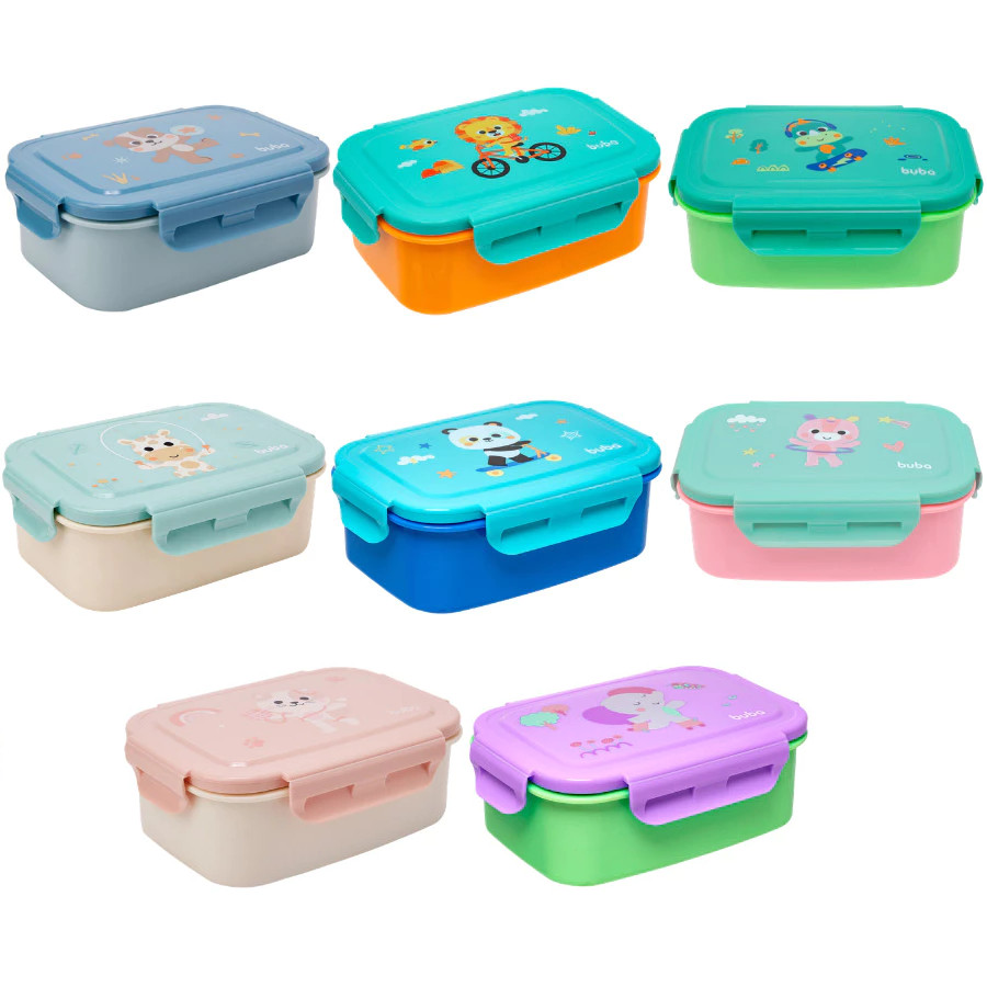 Bento Box Buba Zoo 600ml Marmita Lancheira Infantil