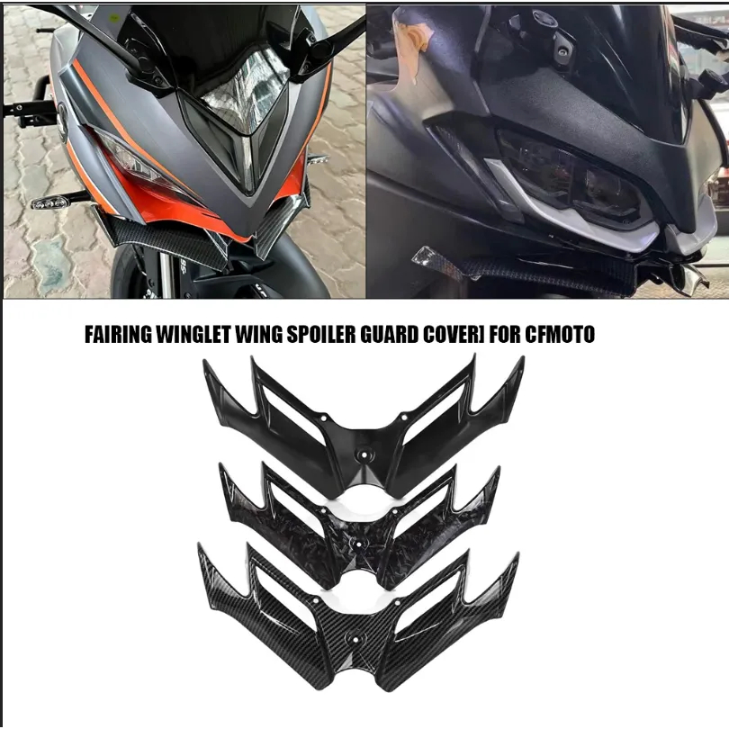 Frente [Carenagem Winglet Asa Spoiler Guarda Capa] Para CFMOTO 675 SR-R SS CF-MOTO 675SR 675SS Motocicleta Inferior Lábi