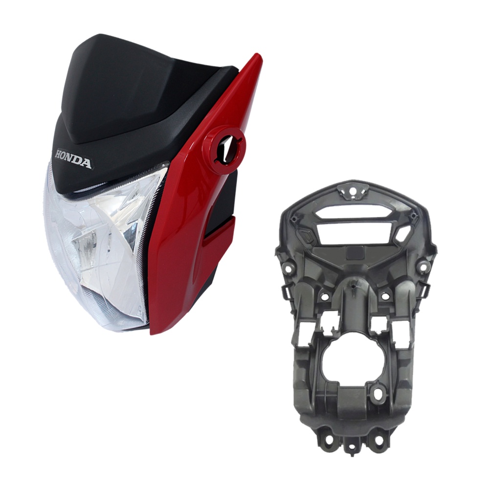 Frente Farol Completo E Carenagem Interna Suporte Aranha Fan 125 Ano 2014 2015 2016 E 2017
