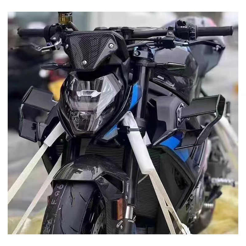 Para BMW S1000R M1000R S1000 R M1000 2021-2023 De Alta Qualidade Preto Pára-Brisa Asa Carenagem Frente Aerodinâmica Spoi