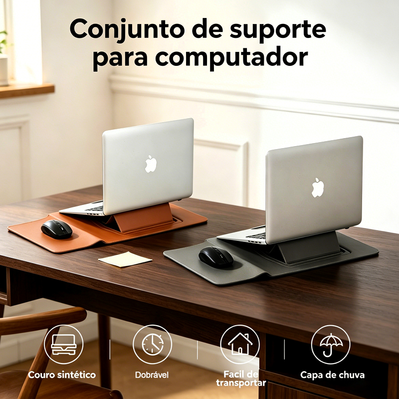 Laptop Bag For Macbook NEO 13 A3404 2026 Air M2 13.6 13/14/15/16 Inch Multipurpose Bag PU Leather Case With Stand Mous