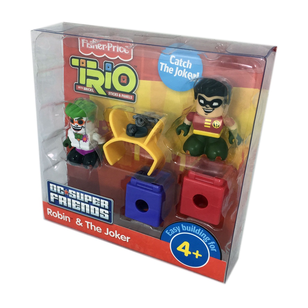 Batman Trio Robin & The Joker (Coringa) DC Super Friends Blocos de montar estilo Lego fácil de montar