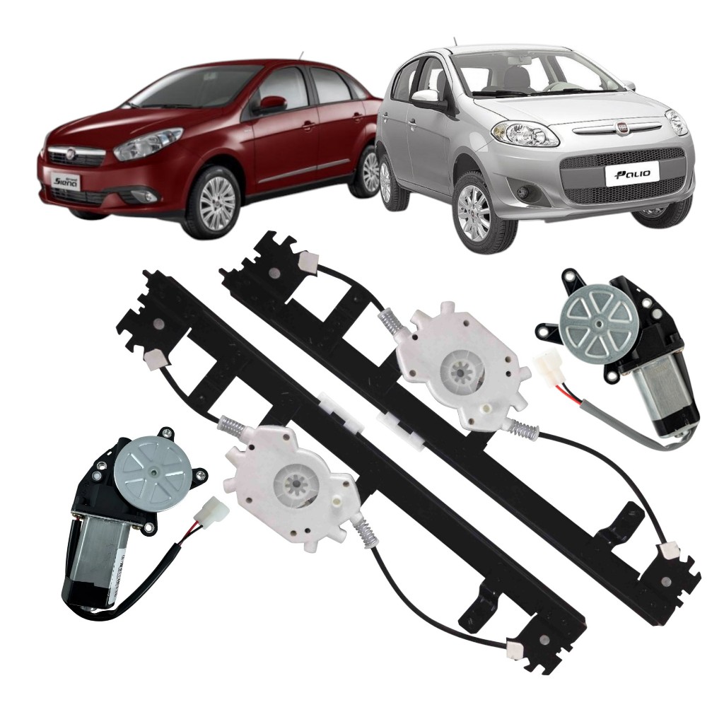 Maquina Reguladora Vidro Dnt Com Motor Mabuchi Grand Siena Palio