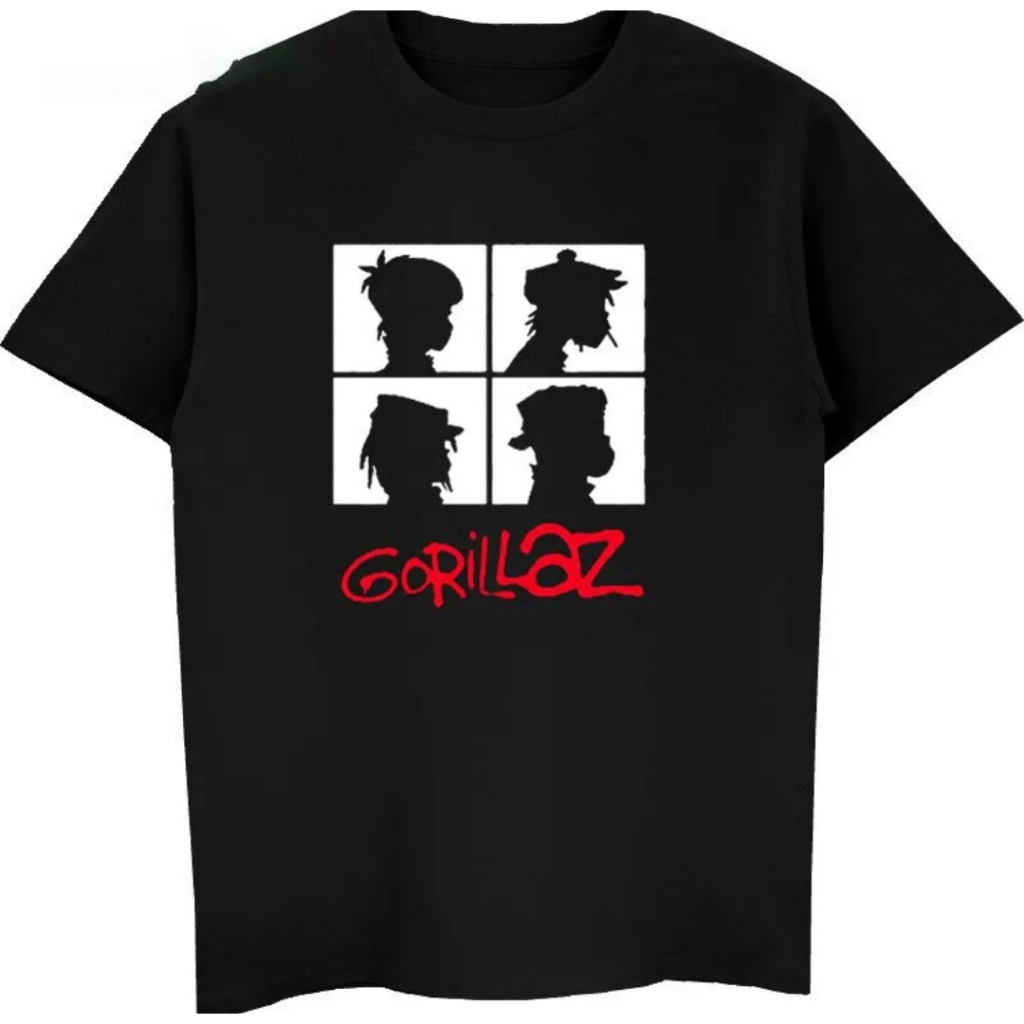camiseta-unissex-algodao-infantil-adulto-plussize-g1-g2-g3-gorillaz-banda