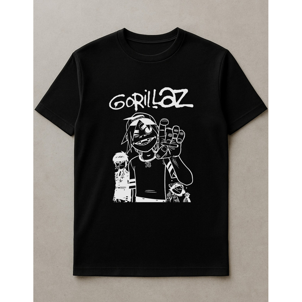 Camiseta Básica Algodão Premium Tshirt Camisa Estampada Banda Rock Gorillaz