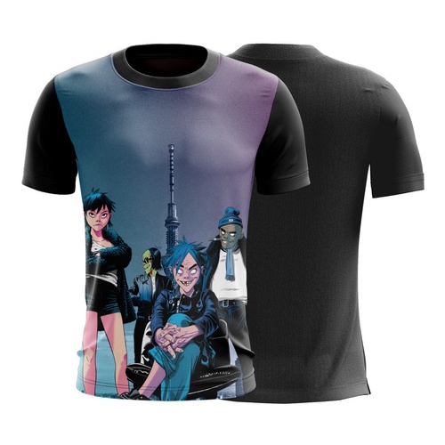 Blusa Camiseta Banda Alternativa Gorillaz Arte G2244