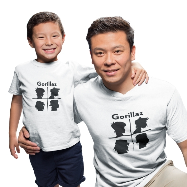 Tal Pai Tal Filho Dia dos Pais The Gorillaz: 2 Camisetas