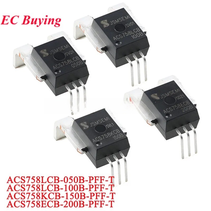 5pcs/1pc ACS758 ACS758LCB-050B-PFF-T 5A 100B 100A ACS758KCB-150B 150A ACS758ECB-200B 200A Chip De Sensor De Corrente Lin