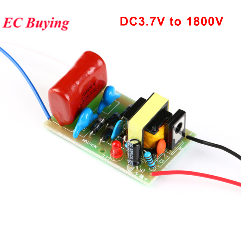 5pcs/1pc DC 3.7V A 1800V Módulo De Impulso De Alta Tensão Arc Pulse Pacote 2000V
