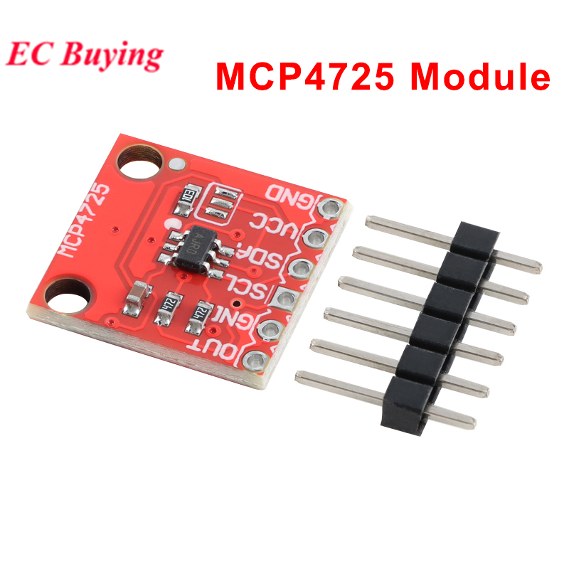 5pcs/1pc MCP4725 Módulo DAC Interface I2C 12 Bits Digital Para Analógico D/A Conversor Placa Vermelha