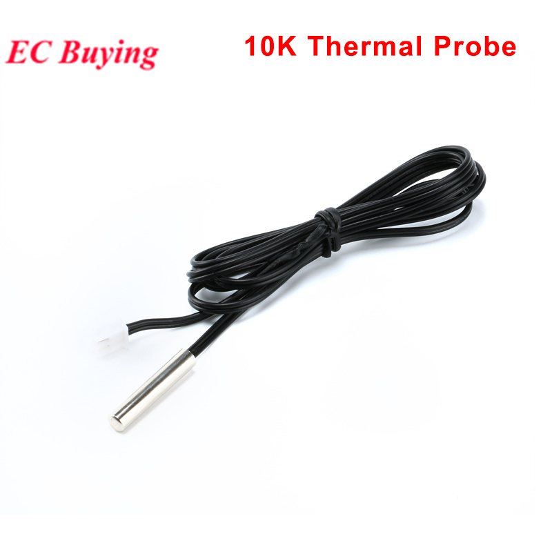 5pcs/1pc NTC 10K Termistor Sensor De Temperatura Sonda 1 % Precisão 1m Para Geladeira AC
