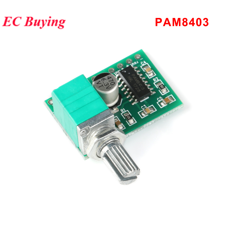 5pcs/1pc PAM8403 Mini 5V Módulo De Placa Amplificadora De Potência Para Fonte USB De Alto-Falante