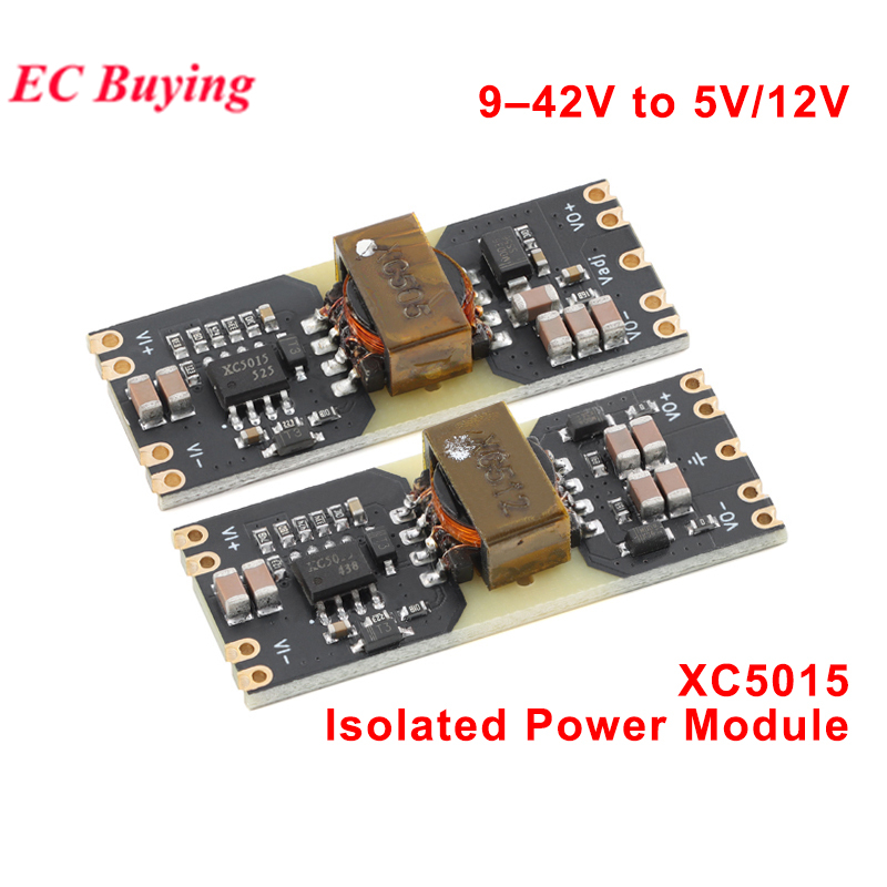 5pcs/1pc XC5015 Módulo De Alimentação Isolado DC-Ampla Tensão 9-42V Entrada 5V 12V Saída Reservada LDO