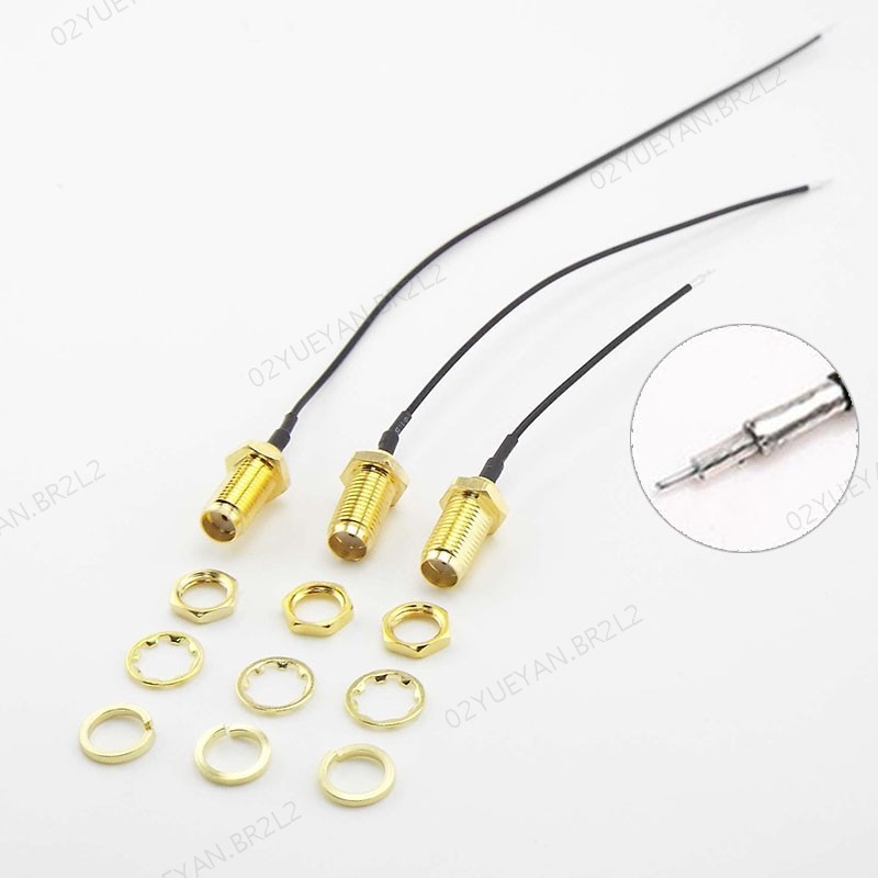 5cm 10cm 15cm SMA Conector Fêmea Cabo De Extensão De Cabeça De Descascamento 1pcs/5pcs BR2L2