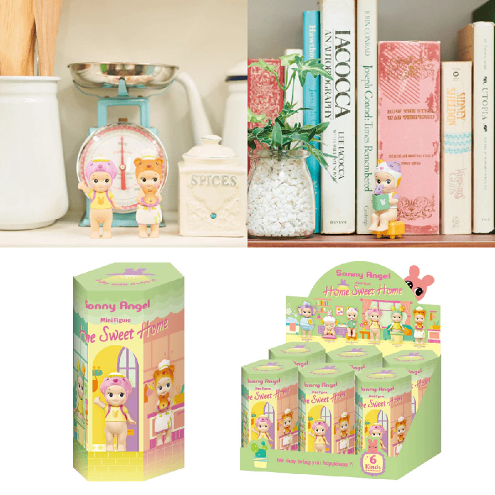 Sonny Angel Mini Figura Home Sweet Series Gato Fofo Dinossauros Decorações De Mesa 1 Peça