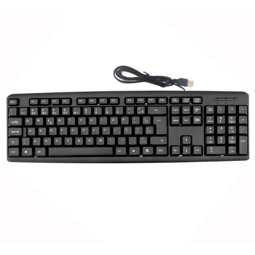 Teclado usb para home office desktop ou notebook preto tpc-058