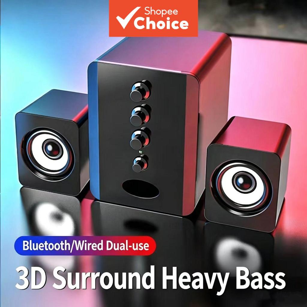 SADA Bluetooth Computador Alto-Falante Desktop Boombox Notebook Combinado Subwoofer Áudio