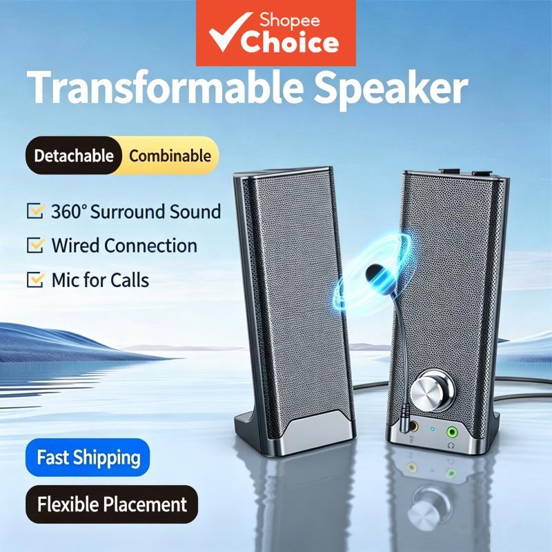 SADA Alto-Falante Para Computador Desktop Boombox Notebook Doméstico Duplo Subwoofer Bluetooth