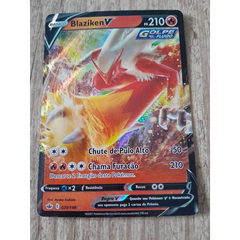 Carta Pokemon Ultra Rara Blaziken V Original NM