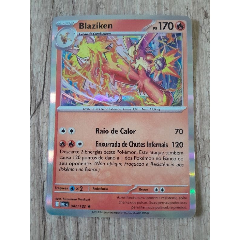 Carta Pokemon Blaziken Original NM