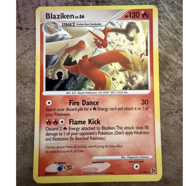 Carta Pokémon Blaziken (1/106) - Foil - Great Encounters Original em Inglês