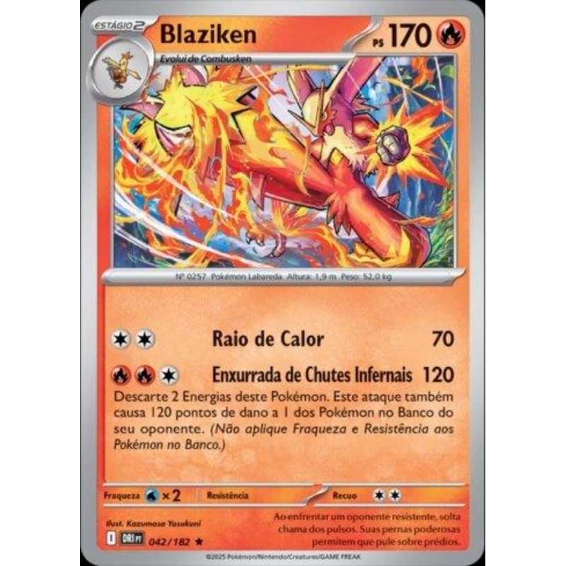 Carta Pokémon Blaziken Foil Original Copag