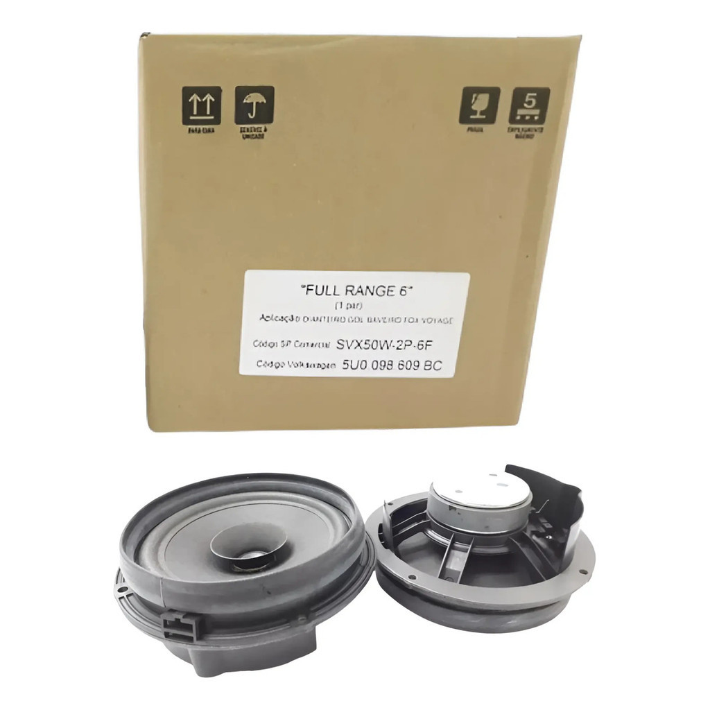 Par Alto Falante 6 Pol Original Vw Gol Voyage Fox Spacefox