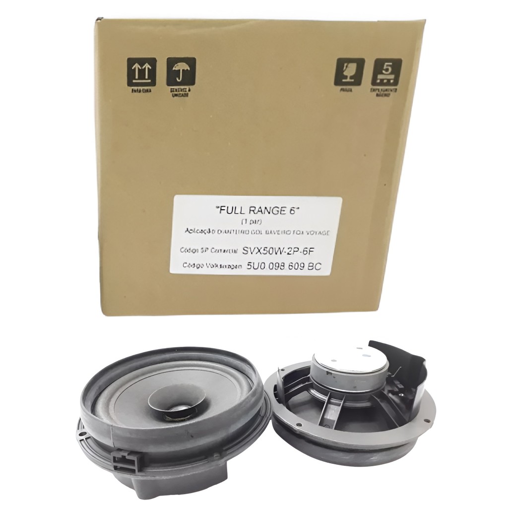 Par Alto Falante 6 Pol Original Vw Gol Voyage Fox Spacefox