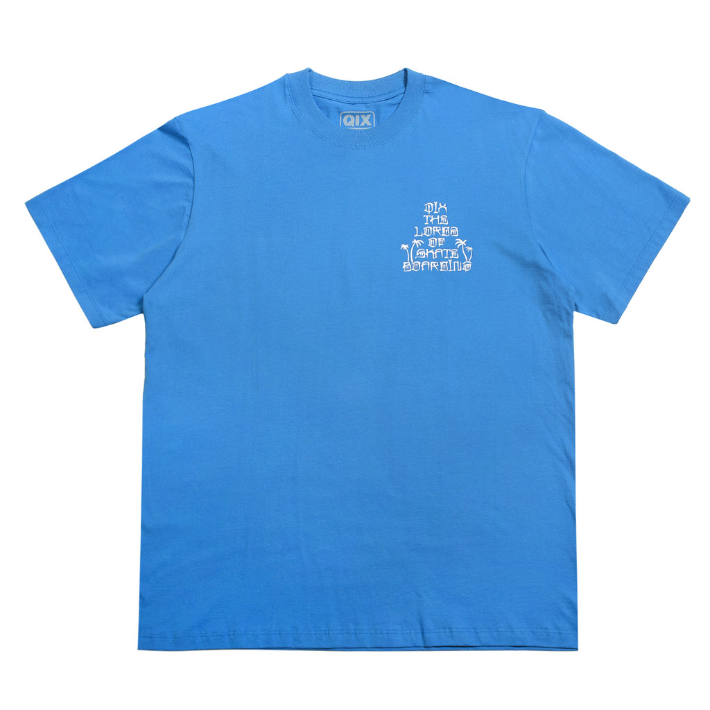 Camiseta QIX Street Lord Skate Boarding Preto Branco Azul 100% Algodão Oversized