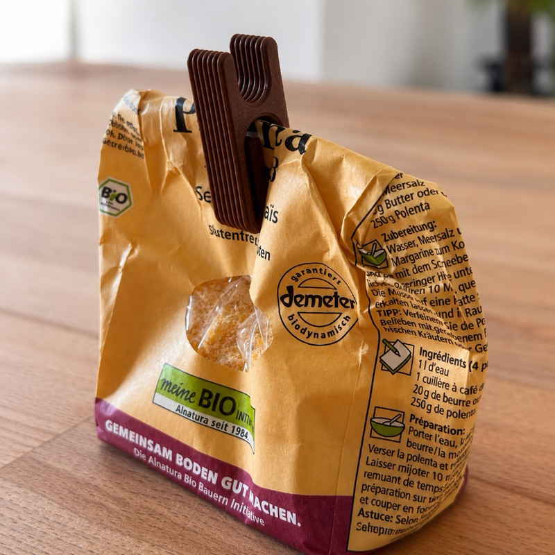 Kit 5 Prendedores Fecha Embalagem Reutilizável Fecha Saco Café Biscoito Snacks Temperos Ração Organizador Clip