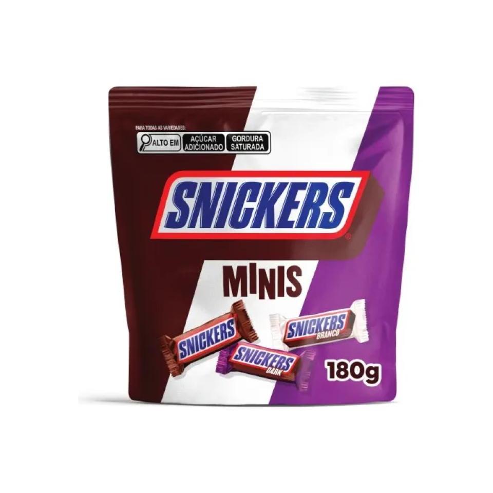 Chocolate Mini Snickers Sortido Bag 180g