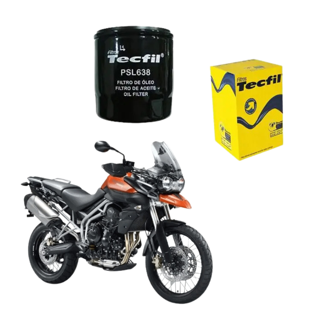 Filtro De Oleo Trimph Tiger XCX 800 2011 até 2014 Tecfil orignal