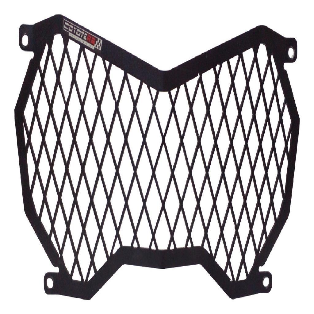 Protetor de Farol Principal Modelo Coyote Preto - Tiger 800 XR, XC, XRX, XCX, XRT E XCA ano 2012 até 2020 - Triumph