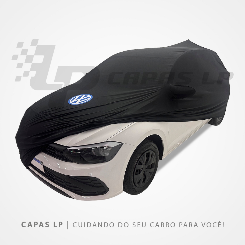 Capa para Novo Polo VW Preta Sob Medida Anti-Risco Anti-Poeira