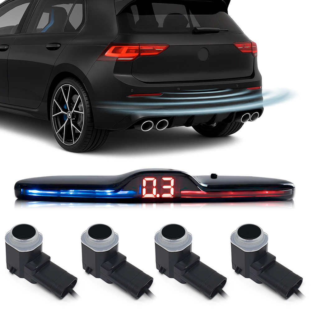 Sensor de Ré Preto Mobi 2016 2017 2018 2019 2020 Padrão Fábrica OEM Liso