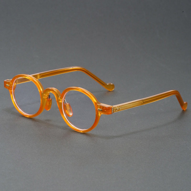 Elegante Vintage Óculos Anti Luz Azul Proteção Pequeno Círculo Quadros Das Mulheres Dos Homens Quadro Completo Design Mi