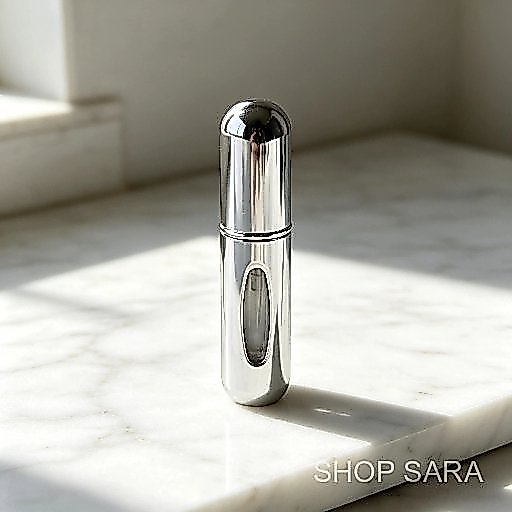 3/4/5 Pcs  Frasco Recarregavel Perfume Prata Fosco Companheiro Diario Anti Derramamento Design Portátil E Elegante