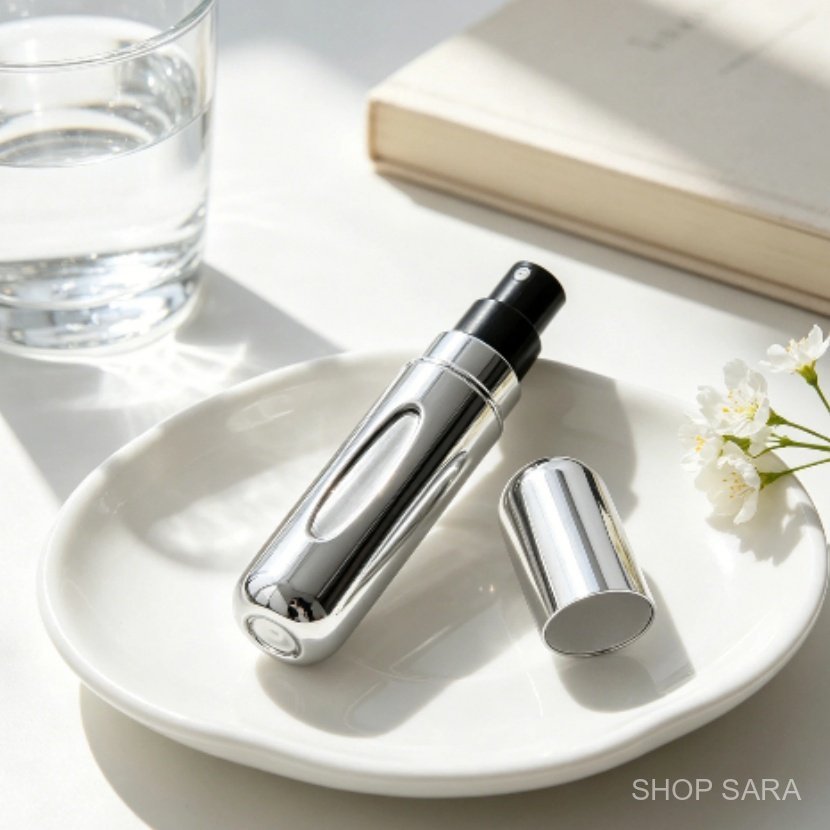15/24/48 Pcs  Perfumario Portátil Prata Elegante A Solução Perfeita Para Seu Perfume Anti Vazamento Design Inclusivo