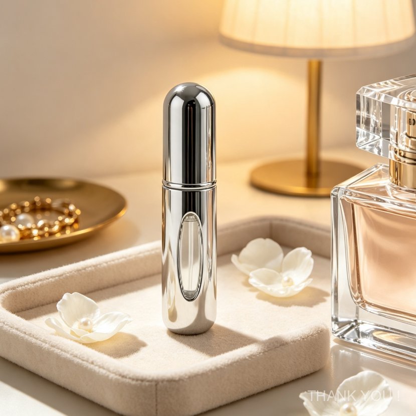 15/24/48 Pcs  Perfumario Portátil Prata Elegante A Solução Perfeita Para Seu Perfume Anti Vazamento Design Inclusivo