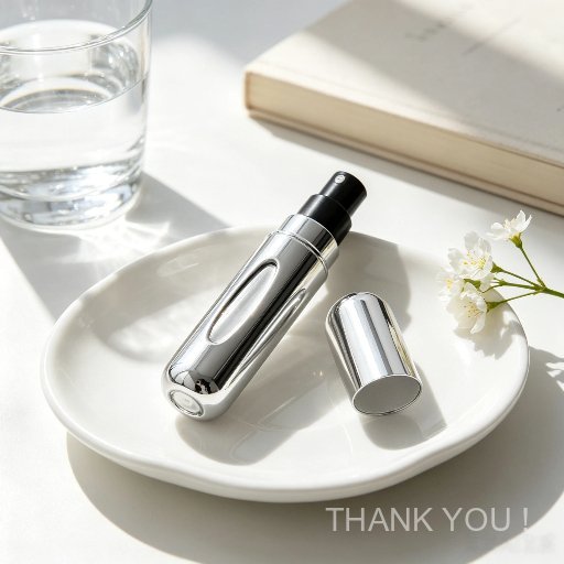 3/4/5 Pcs  Frasco Recarregavel Perfume Prata Fosco Companheiro Diario Anti Derramamento Design Portátil E Elegante
