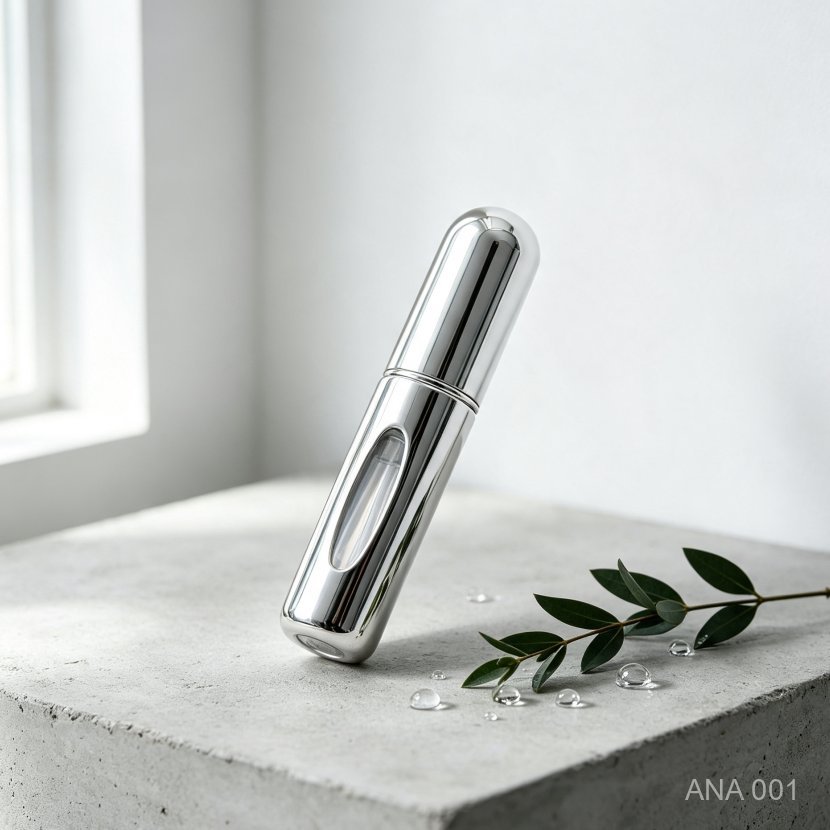 12/15/24 Pcs  Perfumario De Bolso Prata Elegante Design Que Une Estilo E Função Anti Vazamento Compacto E Essencial